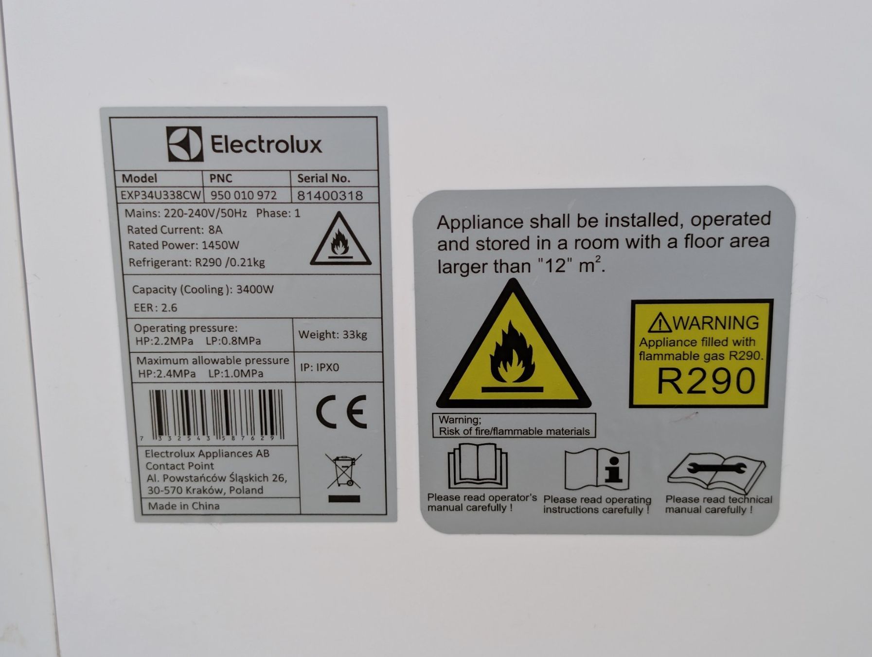 Electrolux Climatiseurs: Klimagerät Electrolux EXP34U338CW – D'occasion à Winterthur par Hint17 3
