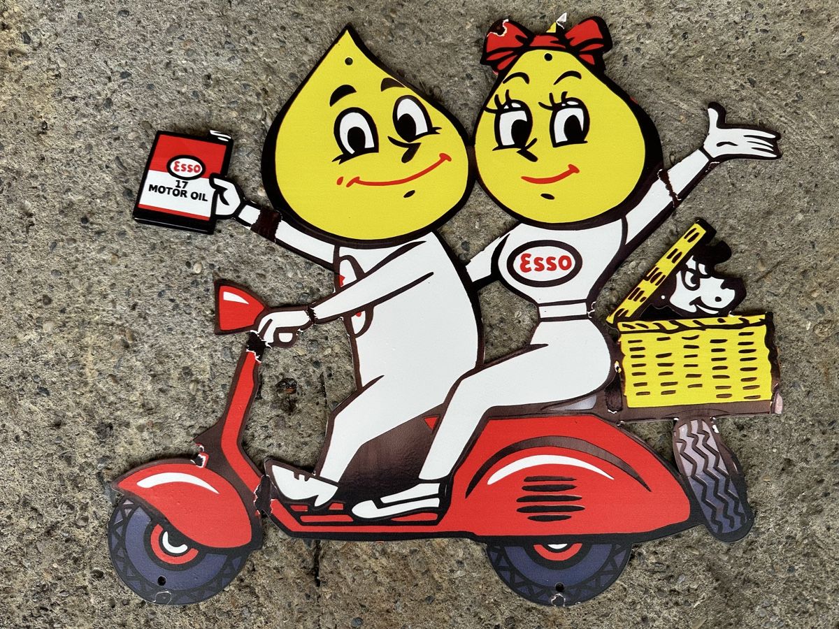 Insegne: Esso Vespa Werbung Reklame Classic – Nuovo (secondo la descrizione) da Reinach AG venduto da rares75