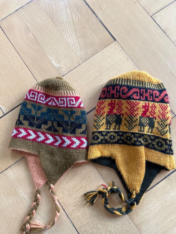 TYXHXTF Wintermütze Set Kinder - Mütze Schal Handschuhe 3in1 Mit Bommel