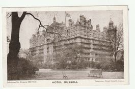 Ansichtskarte Hotel Russell London gelaufen 1927