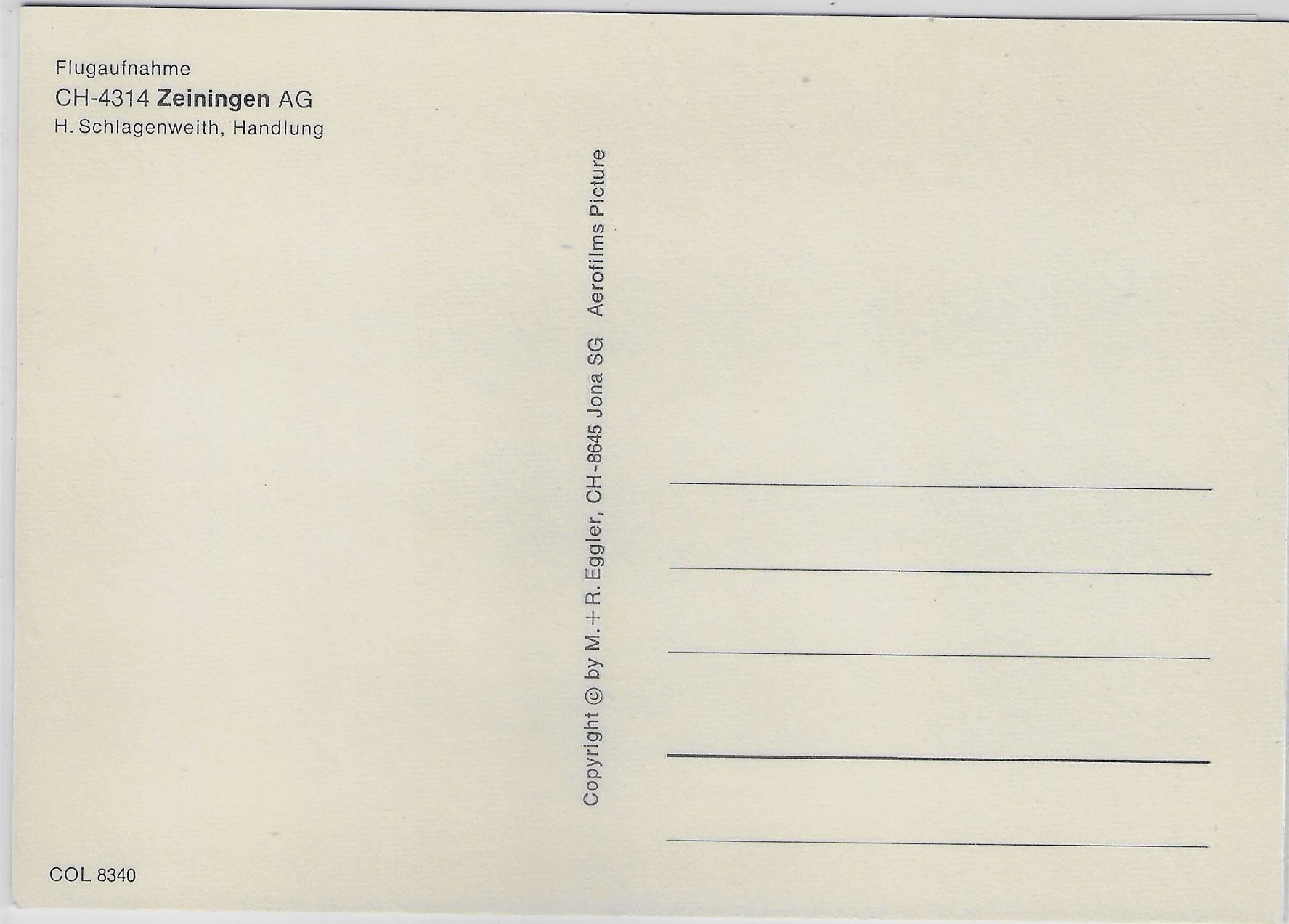 Cartoline postali: Flugaufnahme Zeiningen AG – Antico da Ettingen venduto da Kartenplanet 1