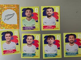 Panini 2026 WM USA NZL Neuseeland 1, 2, 6, 7, 17, 19, 20