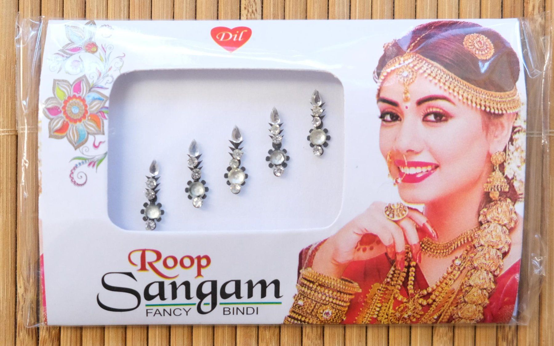 Make-up: Set 4x Bindi Stickers selbstklebender Gesichts Schmuck – Nuovo (secondo la descrizione) da Zürich venduto da Masala-Oase 4