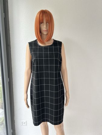 Lauren Ralph Lauren black grid dress size 12