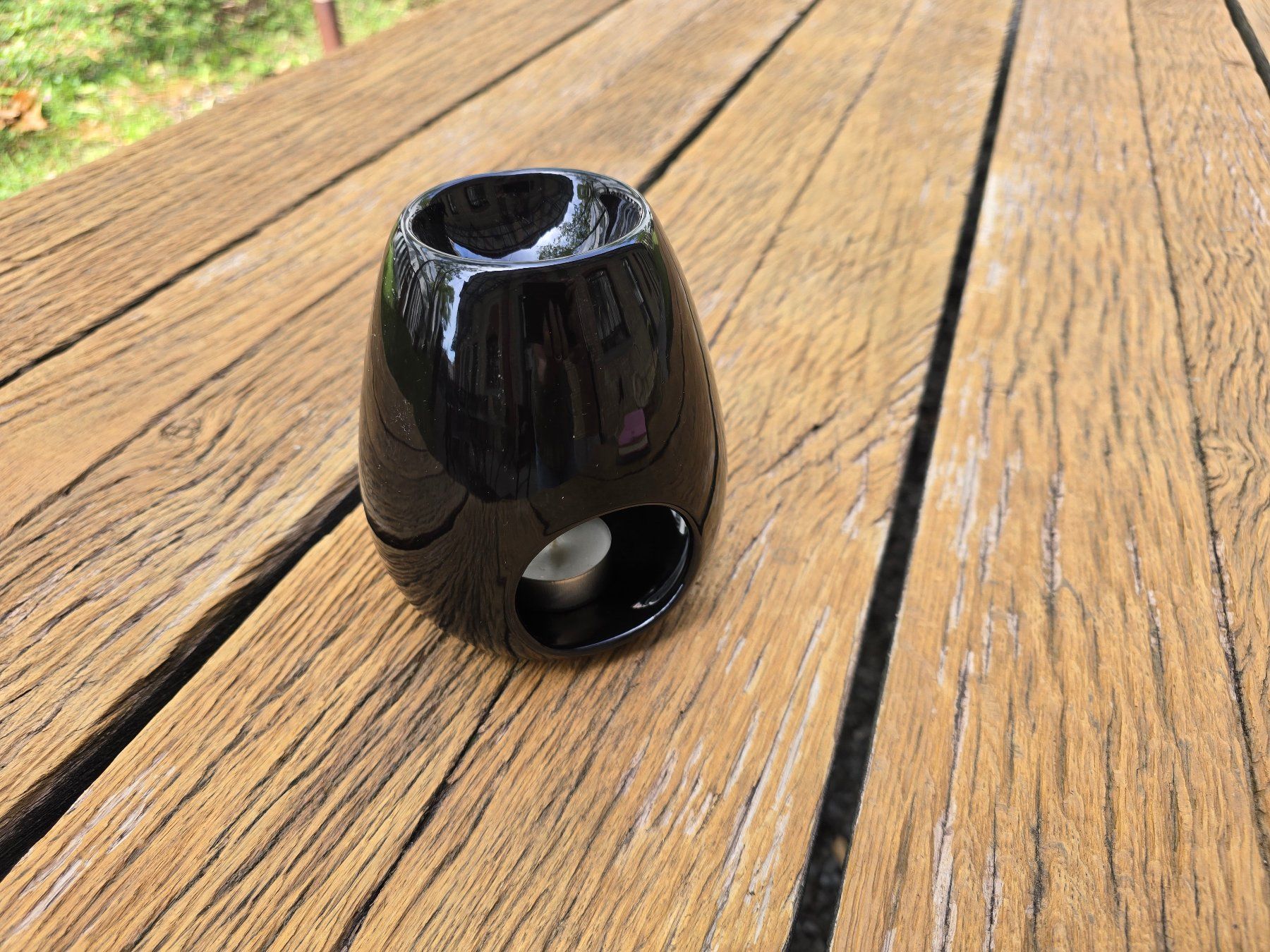 Diffusori di oli essenziali: Keramik: schwarze Duftlampe, Aromalicht – Nuovo e nell'imballaggio originale da Romanshorn venduto da Rachacha 2
