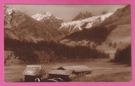 Engelberg gel 1934 Unt. Trübseealp mit Schlossberg