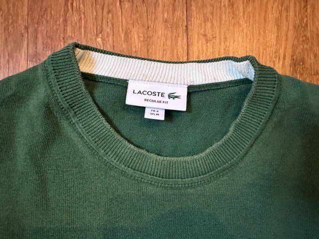 Lacoste Pulls & Sweat-shirts: Pull Lacoste vert col rond taille 4 – D'occasion à Sorengo par Littman 1