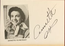 Annette Funicello 1942-2013 Autogramm signiert Karte 10x15cm