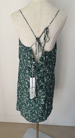 Reformation Camisole Dress Floral Print Green