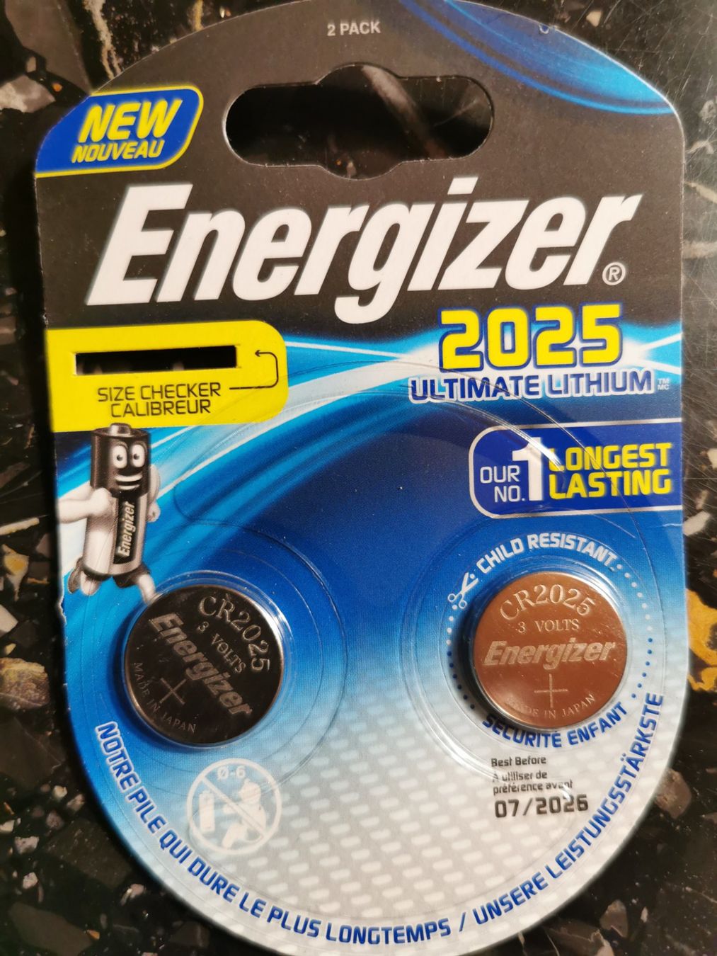 Energizer Caricatori & Batterie: 2 Energizer 2025 Ultimate Lithium longest lasting 7/26 – Nuovo e nell'imballaggio originale da Gebenstorf venduto da monschala