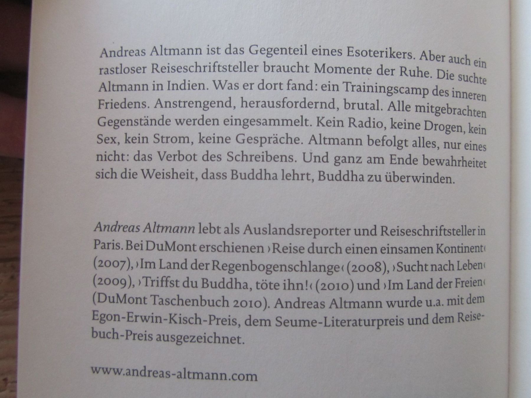 Bücher: Andreas Altmann:   Triffst du Buddha, töte ihn – Gebraucht aus Seengen von mikelele 2