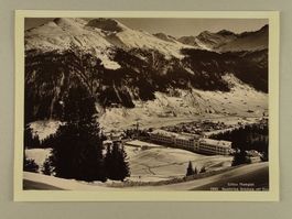 DAVOS SANATORIUM SCHATZALP, ALTE PHOTOGLOB FOTOGRAFIE