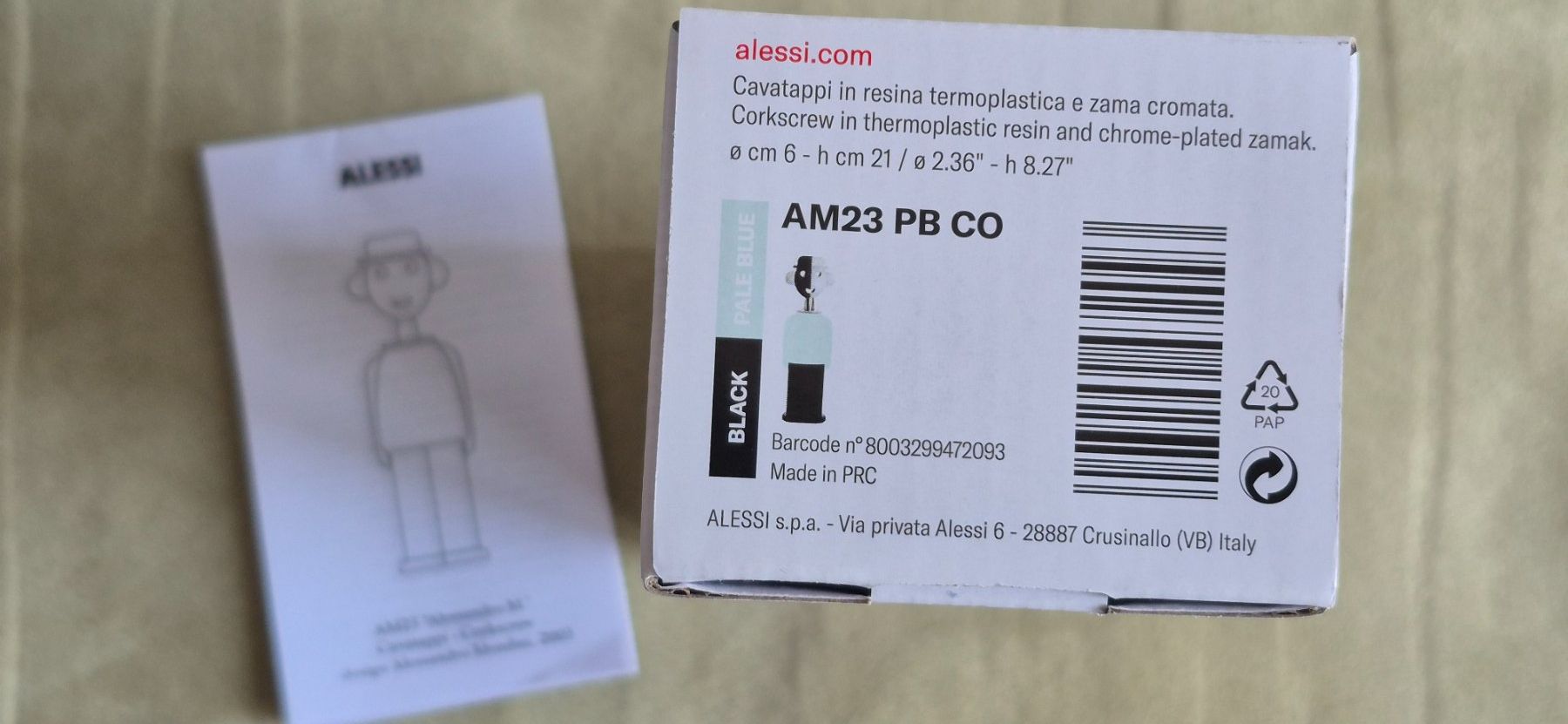 Alessi Apribottiglie & Tappi per chiusura: Korkenzieher "Alessandro M." von ALESSI – Nuovo e nell'imballaggio originale da Eggersriet venduto da Fredb 3