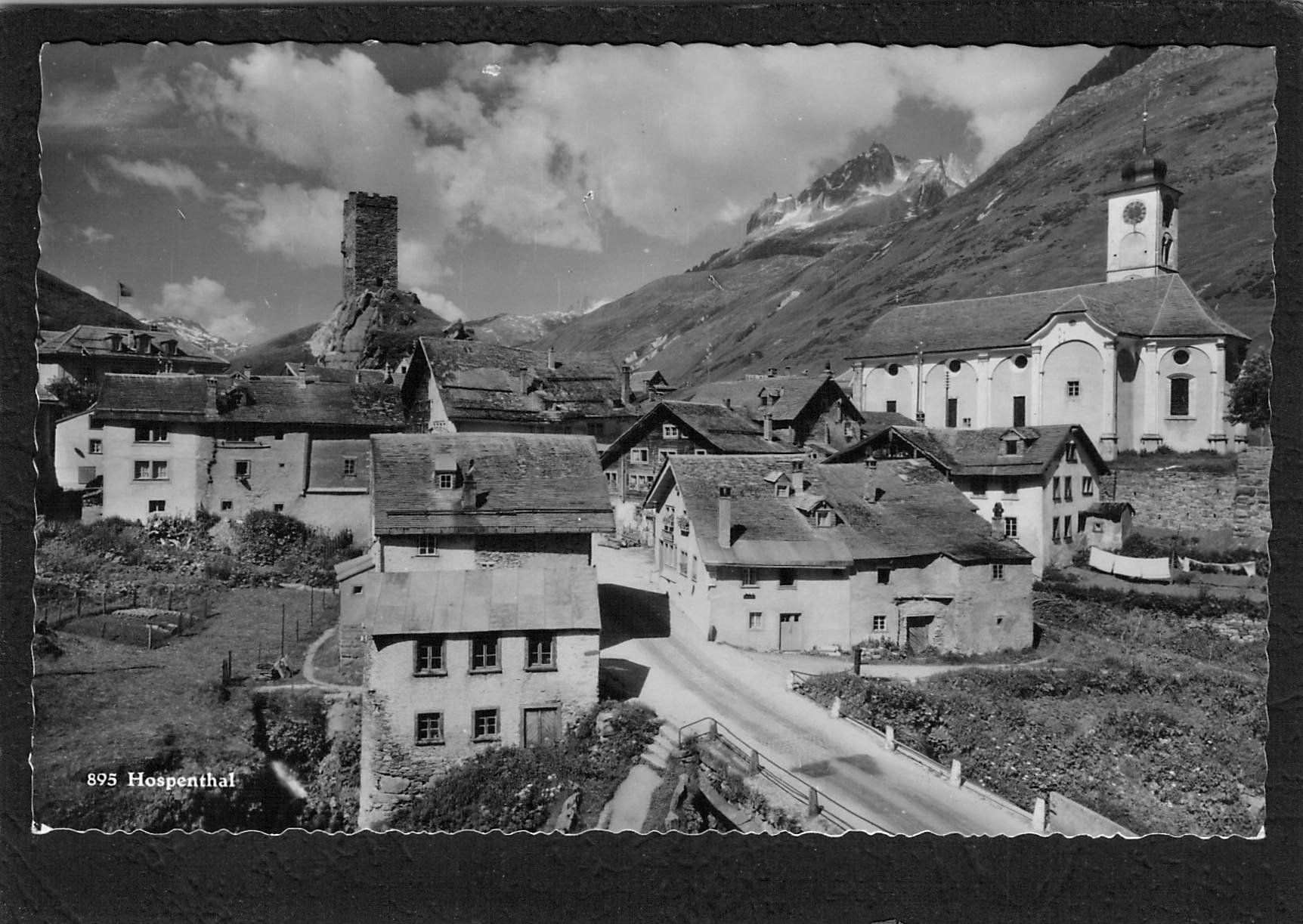 Ansichtskarten: Hospental UR , gel. 1943 – Gebraucht aus Reichenburg von Pipo-67