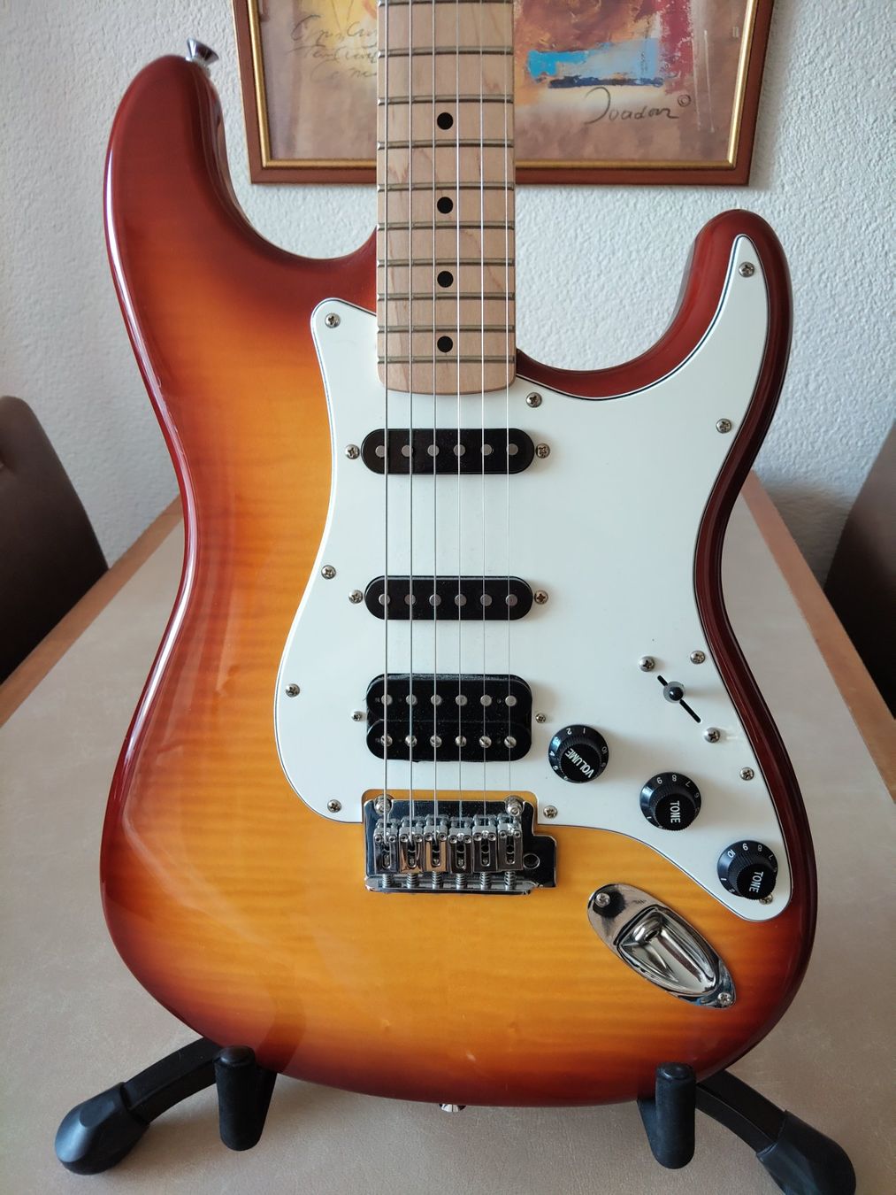 Squier Strumenti musicali: Squier Stratocaster mit Seymour Duncan – Nuovo (secondo la descrizione) da Brügg BE venduto da Rajka5 1