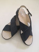 🤩SCHOLL LEDER SANDALEN MEMORY CUSHION MASSAGE DUNKELBLAU