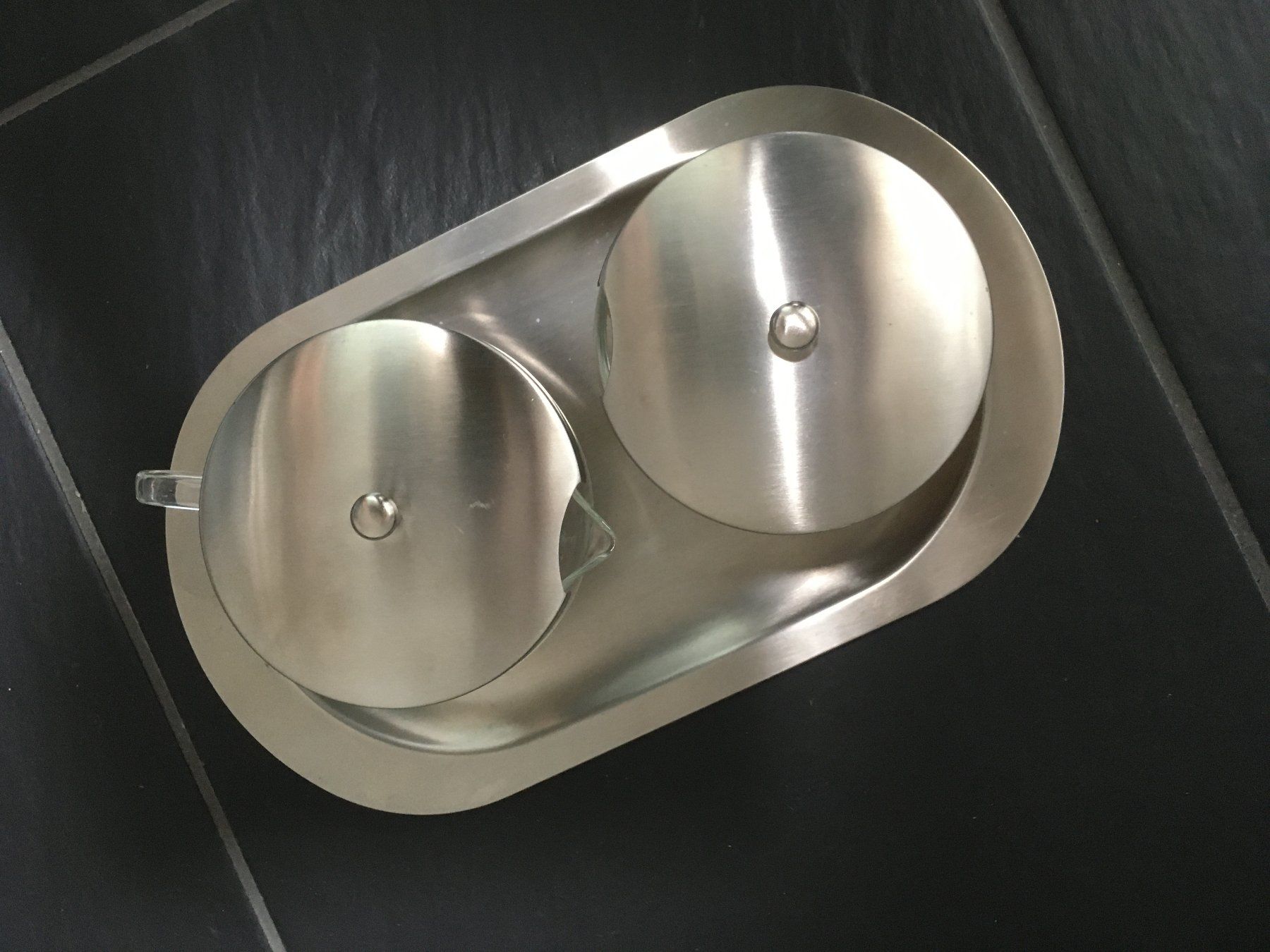 Piatti di portata: Milch Zucker Platte Tablett Edelmetall – Usato da Oberterzen venduto da fla_2f9q 2