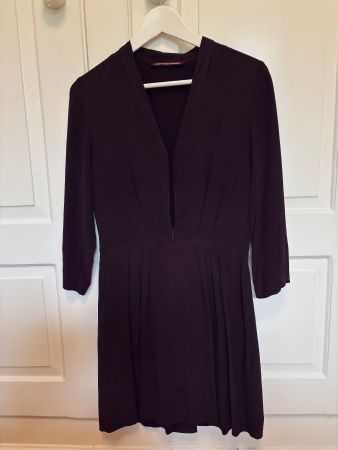 Seiden Kleid in Burgundy von BEGOOD, GR M