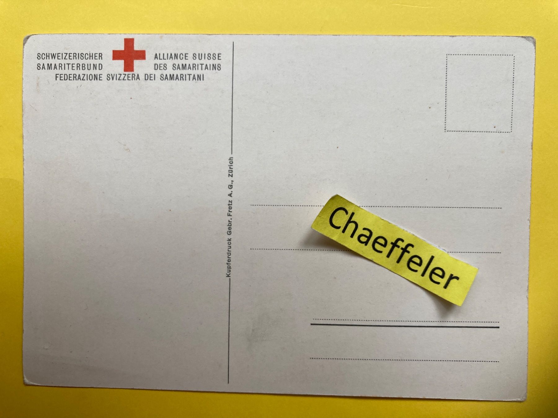 Cartoline postali: Gottardbahn. - Steiner & Heiniger, Zürich – Usato da Zürich venduto da Chaeffeler 1