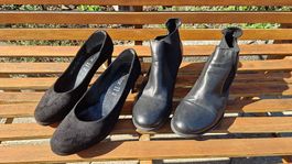Pumps und Stiefeletten schwarz 40