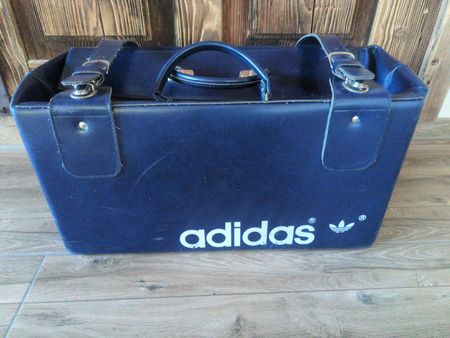 Vintage Adidas Sporttasche 70er Jahre Tasche dunkelblau