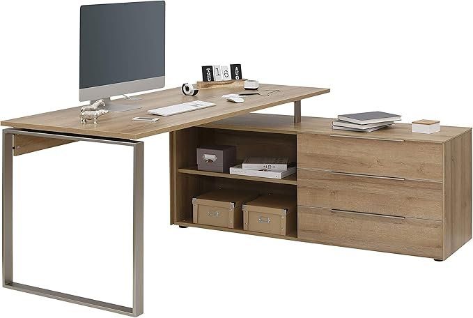 Bureaux: Maja Möbel - moderner Schreibtisch mit Container – D'occasion à Pfäffikon ZH par rkuendig01