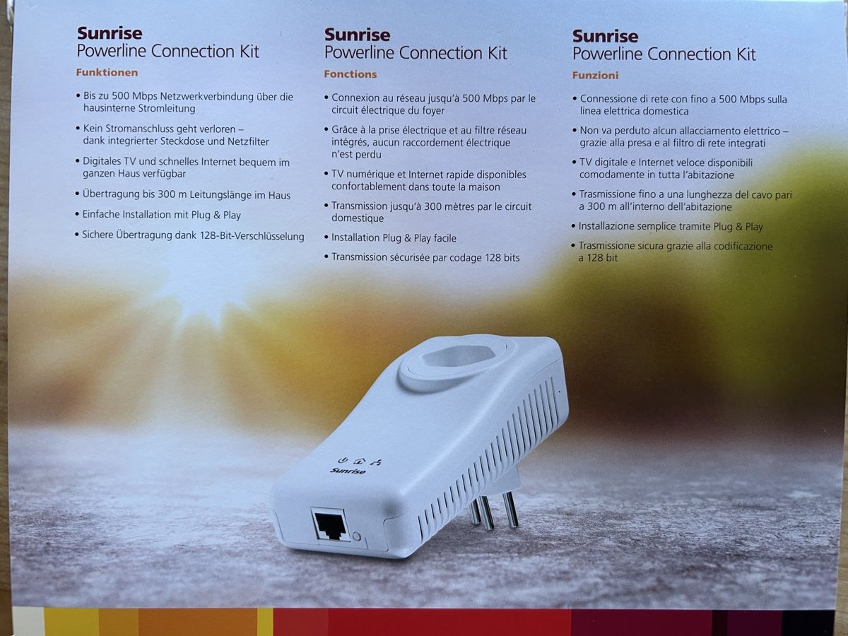 Sunrise Lecteurs & Adaptateurs: Powerline Connection Kit – Neuf avec emballage d'origine à Gais par milou091 1