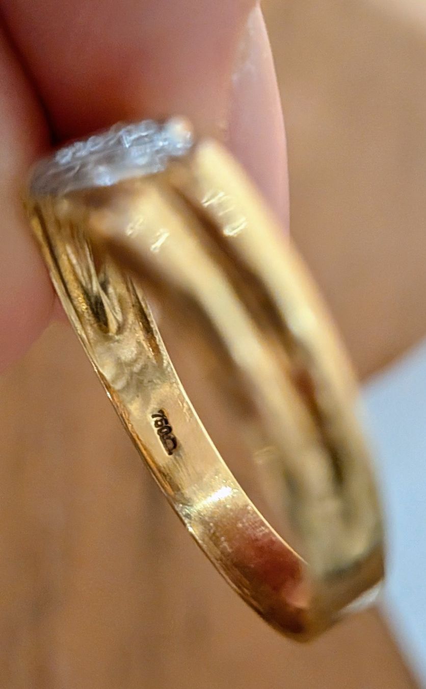 Anelli: Goldring 18K mit Diamanten 0.05 – Usato da St. Gallen venduto da geekola 4