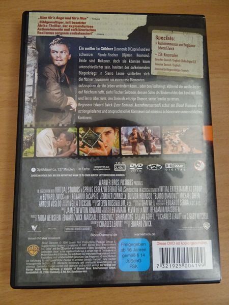 Alle DVDs: Blood Diamond – Gebraucht aus Erstfeld von Mario_boe0 2