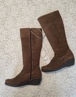 👢 Bottes marron daim T39 - fermeture éclair – bon état