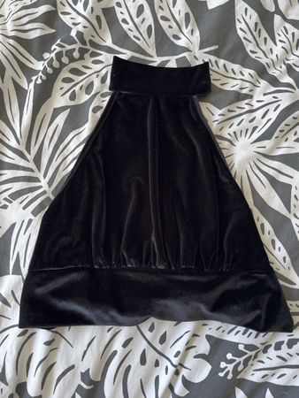 Haut dos-nu noir velours M 🖤