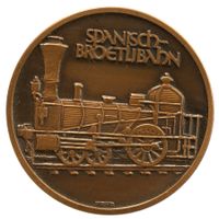 Medaille 125-Jahr-Jubiläum Schweizer Eisenbahnen SBB 1972