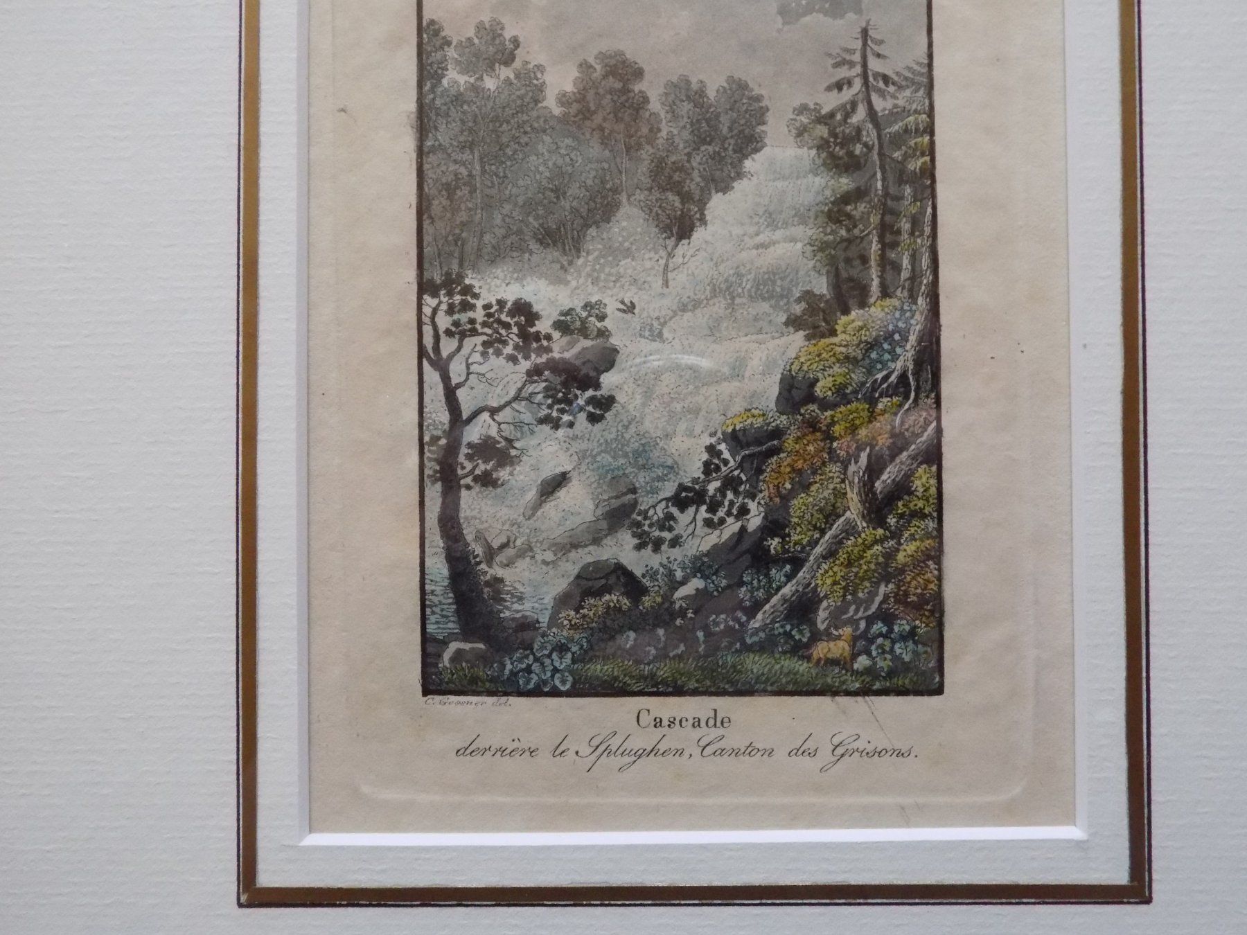 Incisioni: Splügen Wasserfall selten – Usato da Risch venduto da Rischli15 2