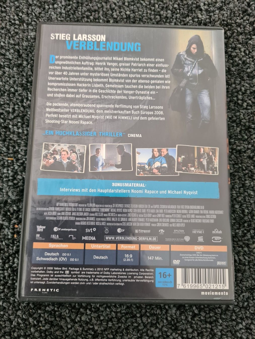 Tutti i DVDs: STIEG LARSSON VERBLENDUNG(12672) – Usato da Ruswil venduto da M71 1