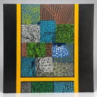 Mariana Amorim (1960-) Les arbres depuis ma fenêtre, 2014.