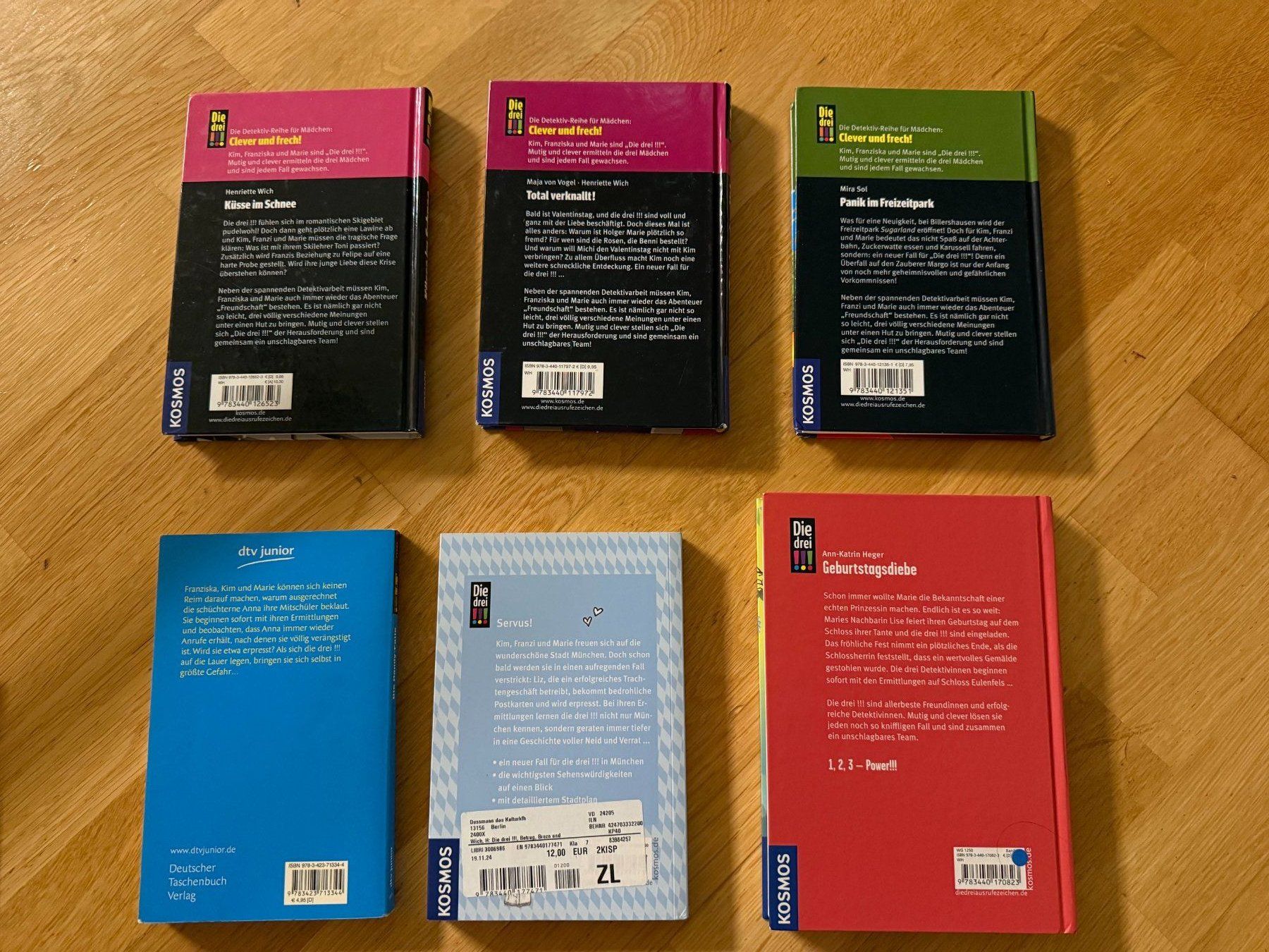 Bücher: Die drei !!! plus Kims Tagebuch: 7 Bücher – Gebraucht aus Nussbaumen AG von walnut-tree 1
