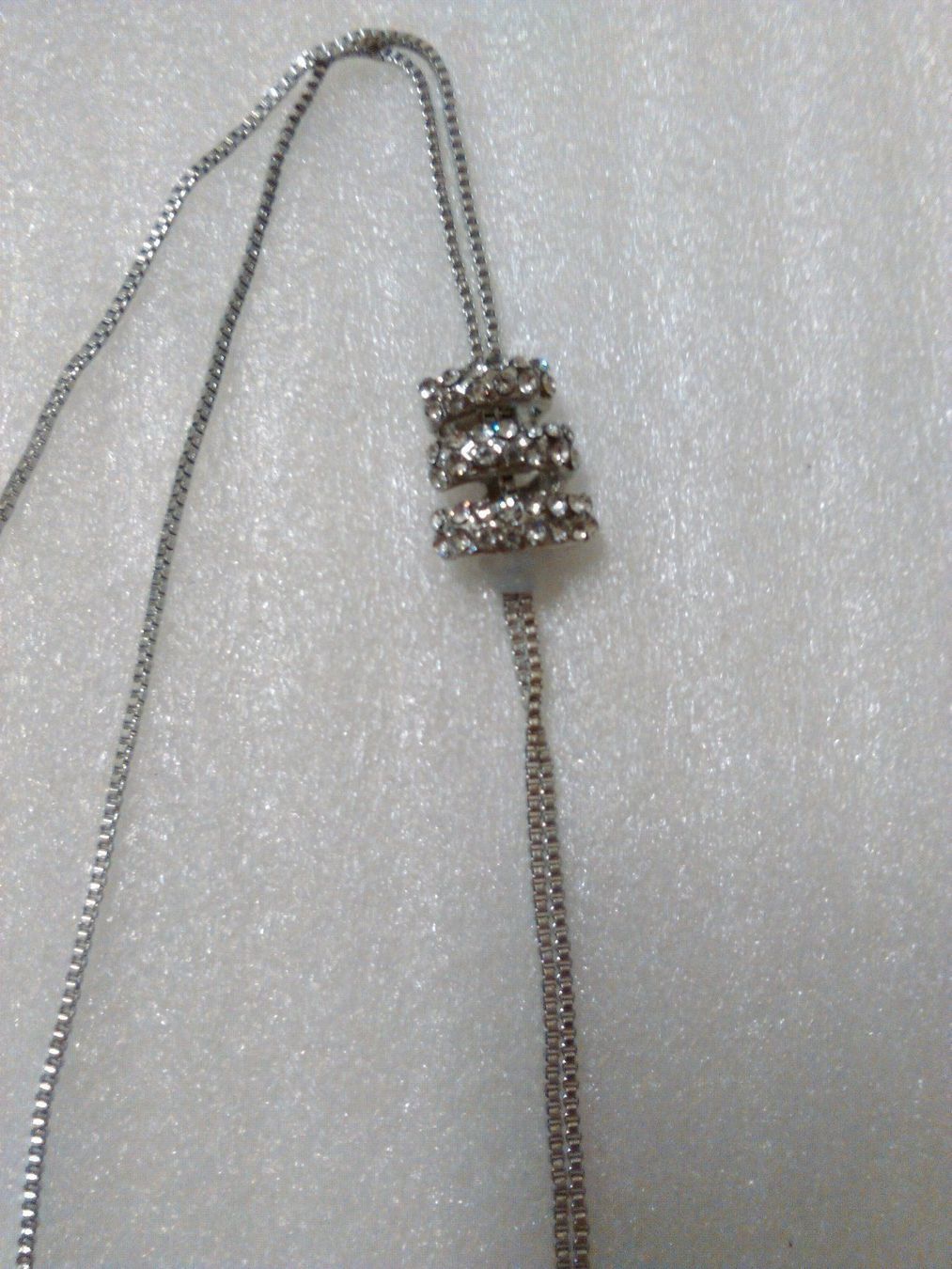 Catenine: kette mit echt swarovzki und perlen – Nuovo (secondo la descrizione) da Basel venduto da bijoutrie_4 3