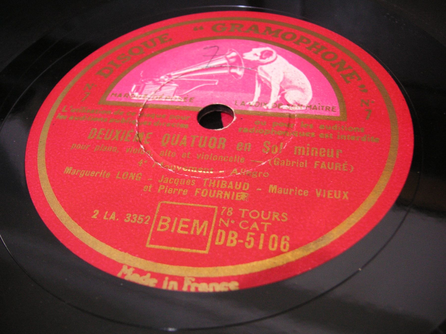 Schallplatten: DISQUES 78 TOURS – Gebraucht aus Lausanne von Leag 1