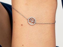 Armband 375er Weißgold 28 Zirkonia