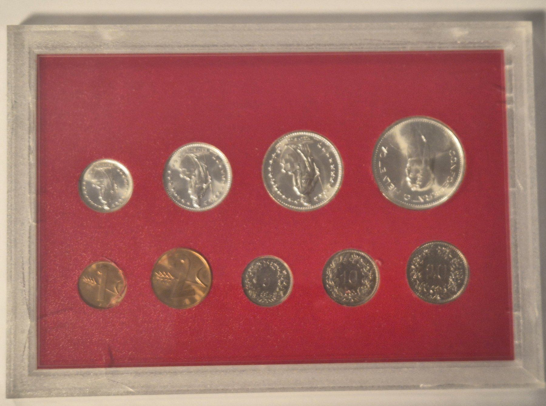 Tutti le monete: Schweizer Münzsatz 1967  Silber   ab 1 Fr. !! – Difettoso da Luzern venduto da Vreneli_1 1