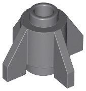 Lego  5x  Space Raketen Ende (4588) dunkel grau