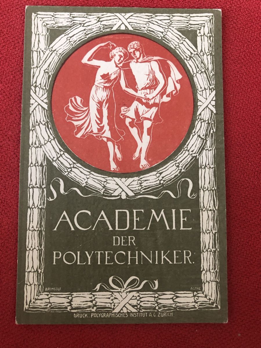 Cartoline postali: Academie der Polytechniker ETH ZÜRICH 1908 – Usato da Lufingen venduto da Rac0