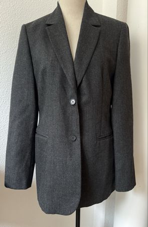 Veste blazer Benetton laine vierge, t. 44 IT, anthracite