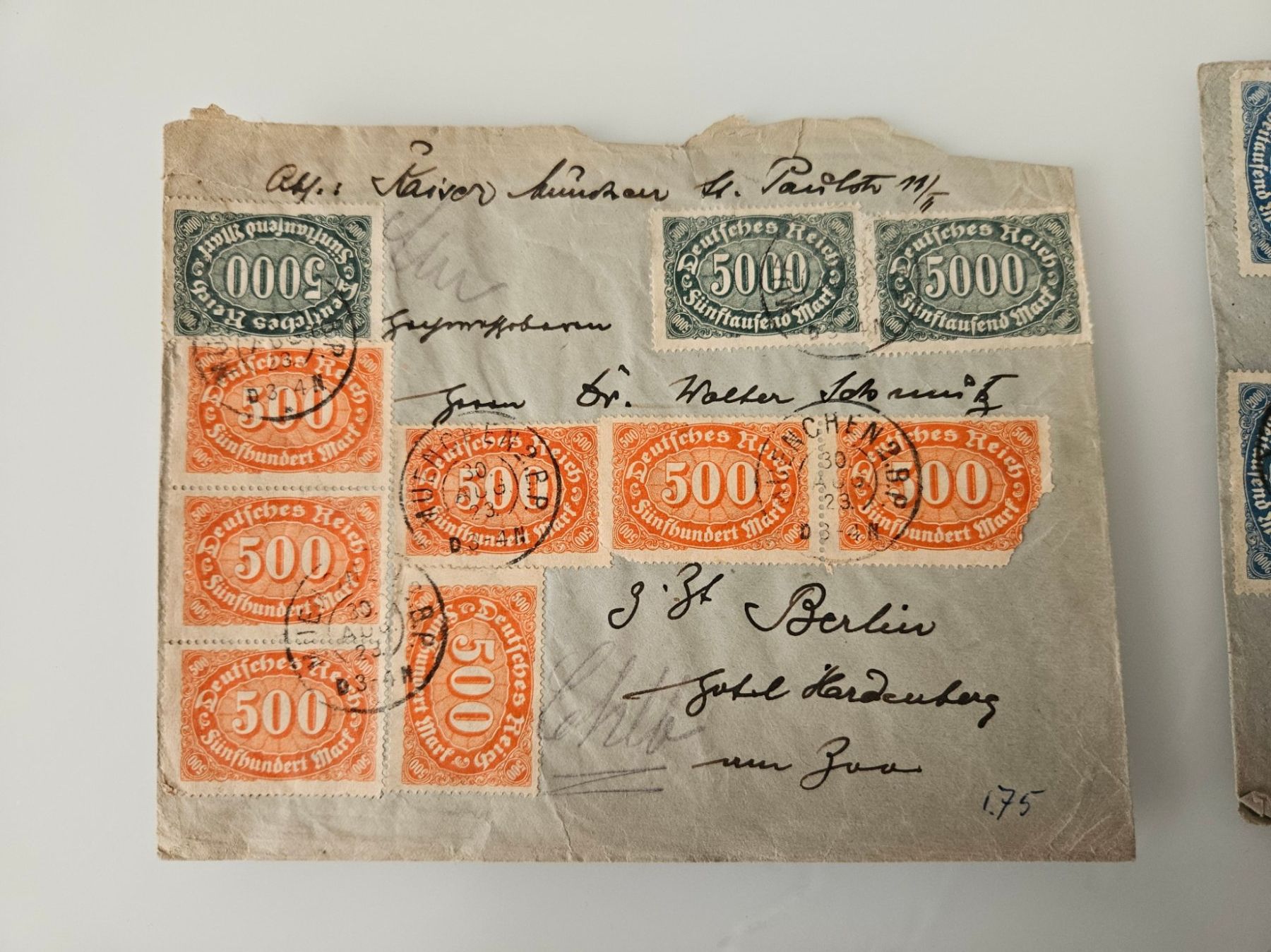 Alle Briefmarken: 2 Inflations Briefe 30.8.1923 – Gebraucht aus Buttikon SZ von Marcelr 2