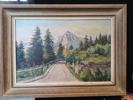 Paysage signé et daté 42