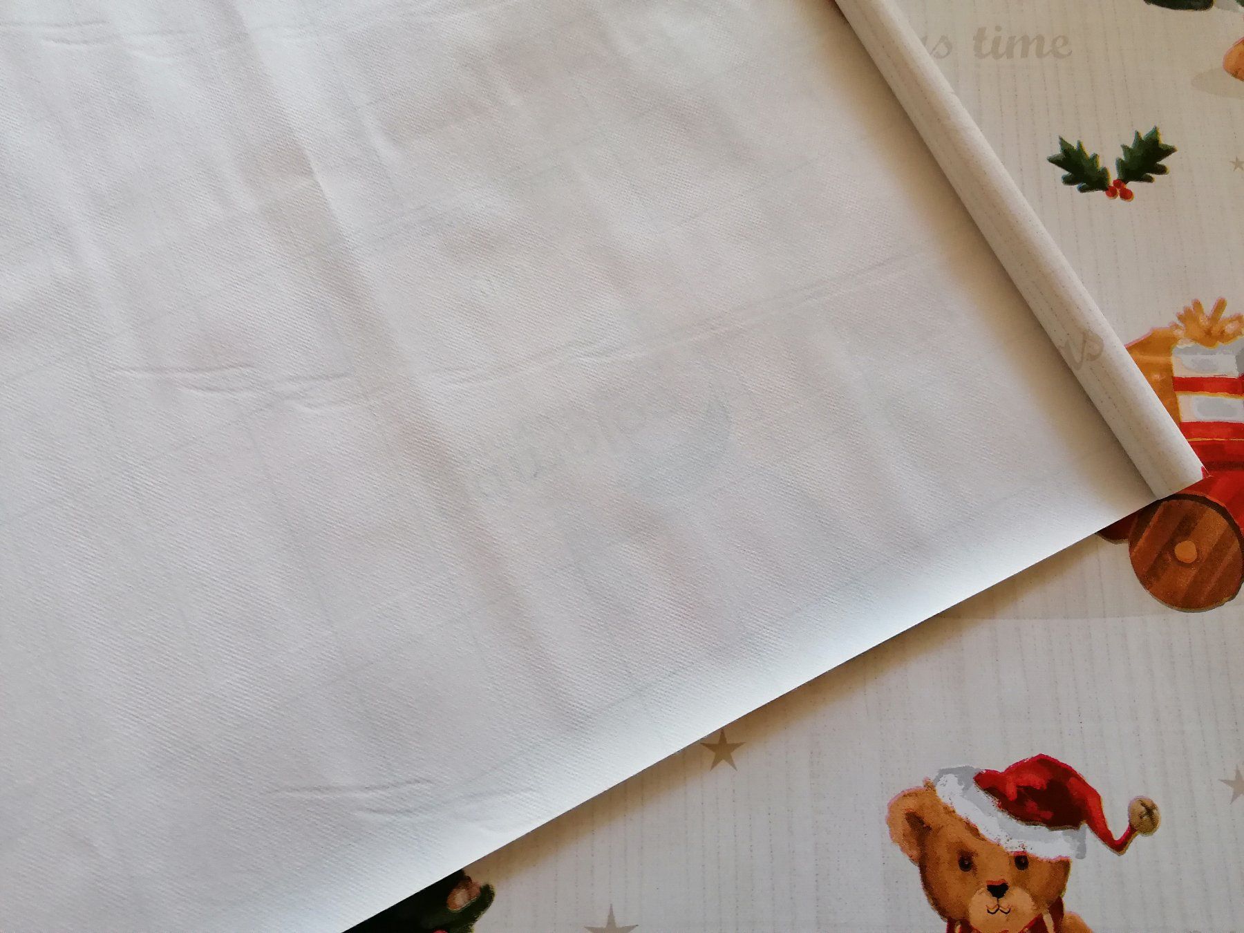 Tessuti: Wachstuch Christmas Teddy ca. 1.40 cm x 54 cm – Nuovo (secondo la descrizione) da Zollikofen venduto da Blackie 2