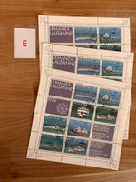 3 Bogen Briefmarken 1978 Leman ex Lausanne