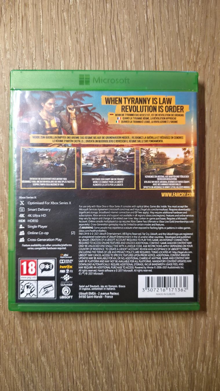 Microsoft Giochi: XBox One, Game, Ubisoft Far Cry 6, OVP – Usato da Sirnach venduto da TheMrFreeman 1