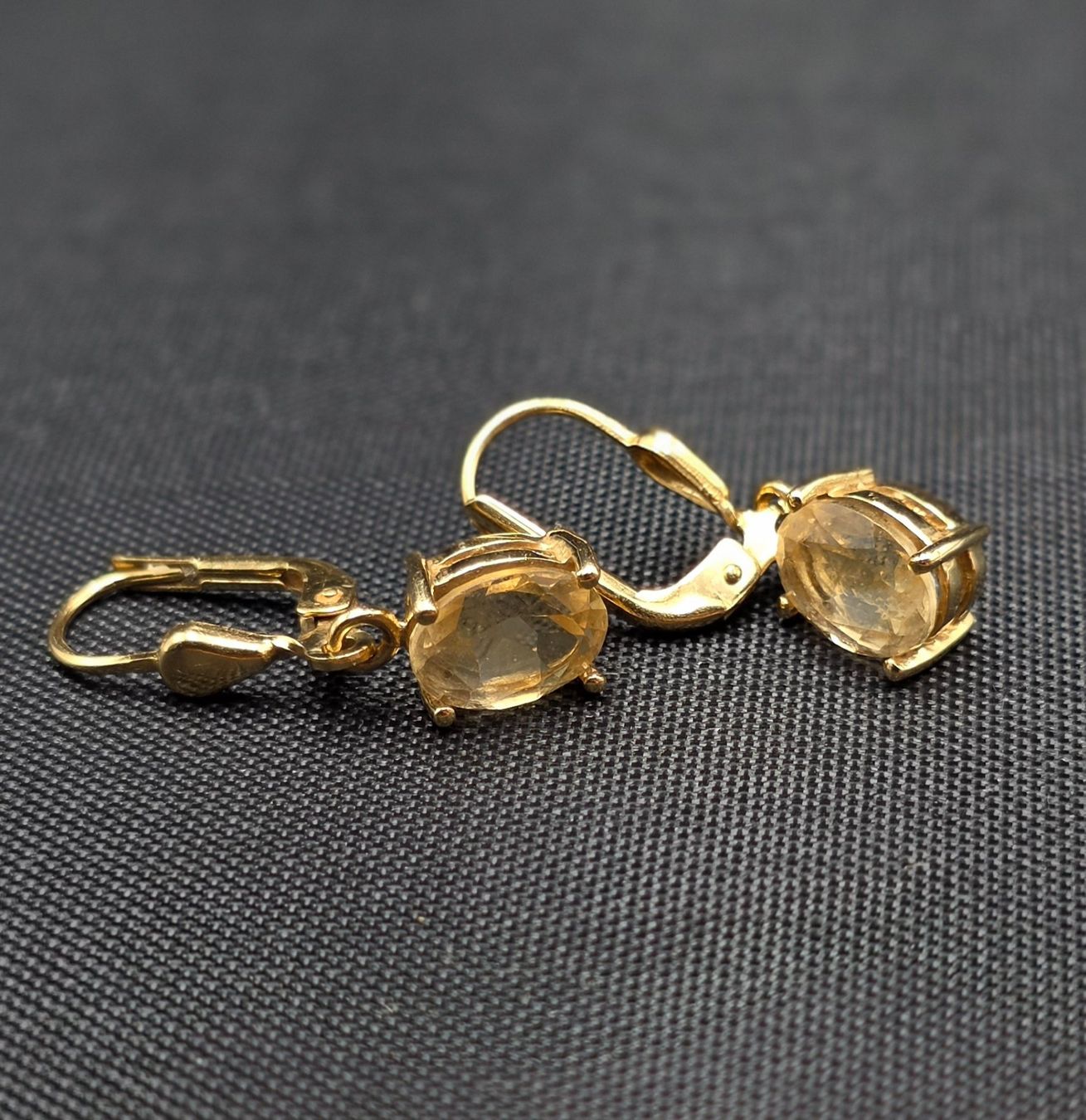 Orecchini pendenti & Orecchini a lobo: 18 Karat 750 Gold Ohrringe Mit Citrin – Usato da Wald ZH venduto da Dasilver