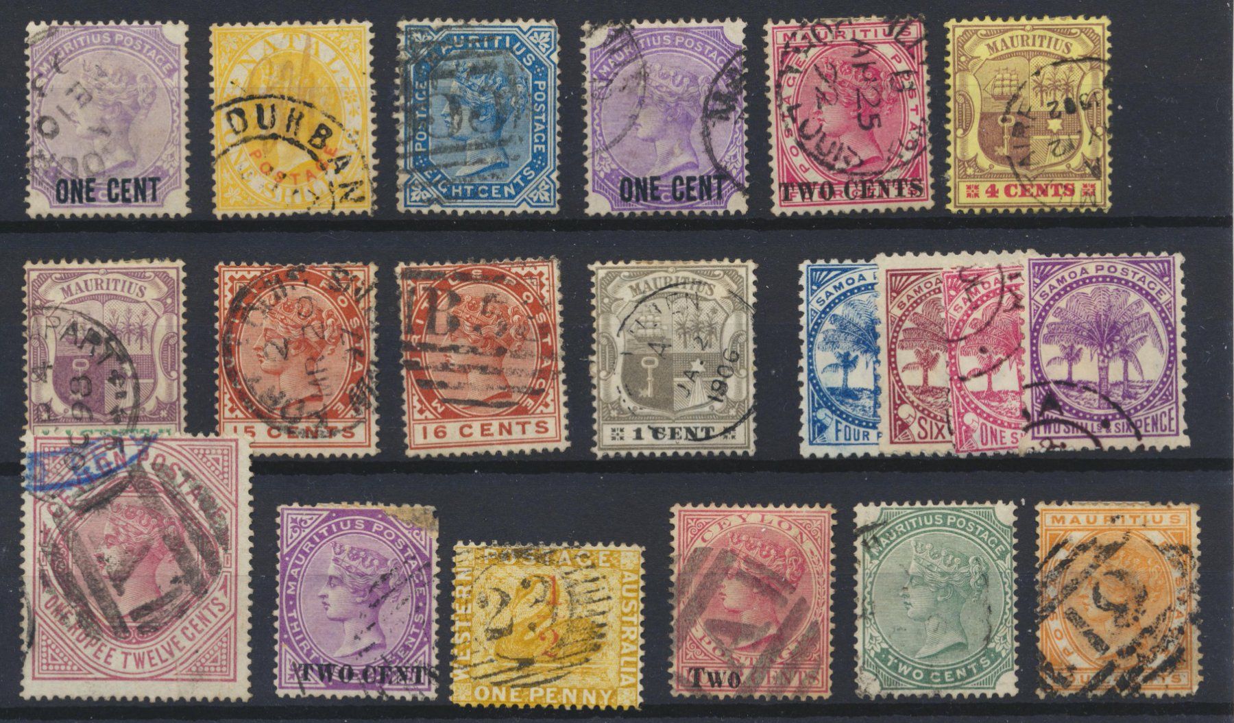 Alle Briefmarken: Lot engl. Kolonien – Gebraucht aus Roggwil BE von Stampdealer3